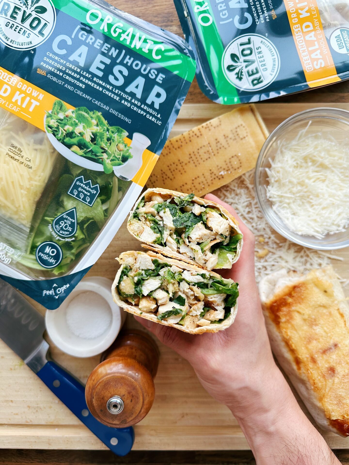 Revol Greens® Parmesan Crusted Caesar Salad Wraps